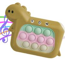 Pop It Inteligente Mini Game 4 Modos Som Luzes Dinossauro Sensorial Anti Estresse Ansiedade Criança Toys