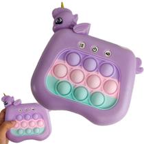Pop It Interativo Mini Game Unicornio 4 Modos Som Luzes Fidget Sensorial Portatil Relaxante Anti Jogos Criança Pop It Interativo Mini Game Unicornio 4 Modos Som Luzes Fidget Sensorial Portatil Relaxante Anti Jogos Criança