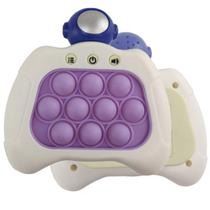 Pop It Mini Game Astronauta 4 Modos Fidget Sensorial Interativo Luz Som Anti Estresse Ansiedade Relaxante Jogo Criança
