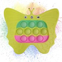 Pop It Mini Game Borboleta Interativo 4 Modos Som Luzes Fidget Sensorial Anti Estresse Crianças Toys Portatil Ansiedade