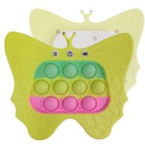 Pop It Mini Game Borboleta Interativo Fidget Sensorial 4 Modos Som Luz Anti Estresse Ansiedade Criança Toys Portatil Relaxante