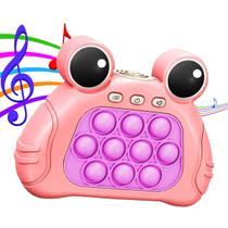Pop It Mini Game Fidget Som Interativo 4 Modos Anti Estresse Sensorial Relaxante Criança Toys Divertido Sapinho