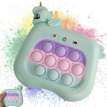 Pop It Mini Game Interarivo Unicornio Luz Som Portati Anti Estresse Relaxante Criança Toys Fidget Sensorial
