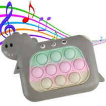 Pop It Mini Game Interativo Dinossauro Luzes Som 4 Modos Divertido Anti Estresse Sensorial Relaxante Fidget Criança