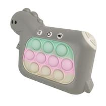 Pop It Mini Game Interativo Luzes Som Dinossauro 4 Modos Sensorial Fidget Anti Estresse Relaxante Divertido Toy Crianças