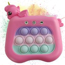 Pop It Mini Game Interativo Unicornio 4 Modos Luz Som Jogo Anti Estresse Relaxante Portatil Criança Toys Ansiedade