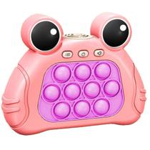 Pop It Mini Game Luzes Som Interativo Fidget Sapinho Criança 4 Modos Anti Estresse Relaxante Sensorial Toy