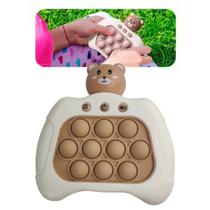 Pop It Mini Game Luzes Som Urso Criança Fidget Interativo Sensorial Anti Estresse Realxa Ansiedade Portatil - AB.MIDIA