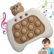 Pop It Mini Game Som Luzes Interativo Ursinho Criança Jogo Fidget Presente Anti Estresse Ansiedade