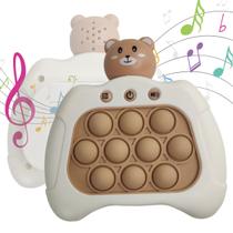 Pop It Mini Game Som Luzes Interativo Ursinho Crianças Fidget Interativo Anti Estresse Ansiedade