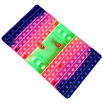 Pop It Tabuleiro Anti Stress Brinquedo Sensorial Com Dados