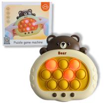 Pop It Urso Puzzle Game Machine Anti Stress Eletrônico 12,5x12x5,5