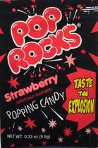 Pop Rocks Strawberry Popping Candy Bala Sabor Morango - 9.5g