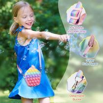 Pop Shoulder Bag Fidget Toy Pack, Push Pop Bubble Purse Han