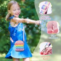 Pop Shoulder Bag Fidget Toy Pack, Push Pop Bubble Purse Han
