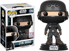 POP! Star Wars: Rogue One - Jyn Disguise com capacete 178 NYCC 2017 Exclusive Vinyl Bobble-Head Figure