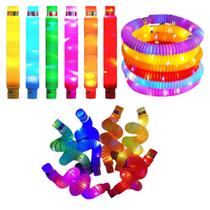 Pop Tube Led Grande Fidget Toy Kit com 6