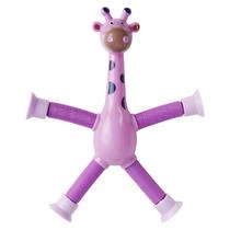 Pop Tubo Fidget Descompressão Brinquedo Sensorial Anti Stress com Led POP Girafa