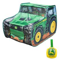 Pop Up Tent John Deere Tractor Playhouse para crianças com sons