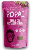 Popai Snack Fitness Vegano em Cubos Cereja com Castanha do Pará