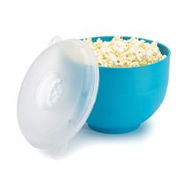 Popcorn Maker de Silicone, Dobrável, sem BPA, Azul