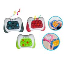 Popit Mini Gamer Cosole Infantil Anti Stress Luz e Musica Sensorial