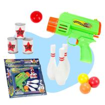 Popshoot Brinquedo Atirador de Bolinhas Pica Pau Barato