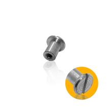 Porca 3/16 Com Fenda Para Parafuso União Zinco Branco