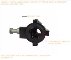 Porca acionadora fuso Ø 5/8" passo 60mm 5 entradas alma de aço P18128