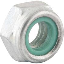 Porca Autotravante Sextavada 12 Mm Ma Zincada Com Inserto De Nylon Vonder