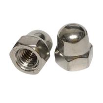 Porca Calota M6 Polido Em Inox 304, Kit 50 Unidades Porca Calota M6 Polido Em Inox 304, Kit 50 Unidades