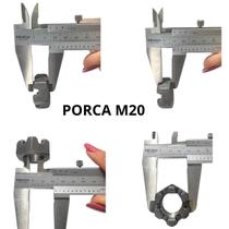 Porca Castelo Sextavada M20 sem coroa M20x1,5mm