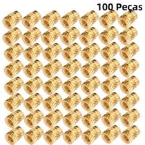 Porca De Inserção Rosqueada Em Latão Resistente Ao Calor M3 (100 Peças) Para Impressora 3D Voron 2.4 Porca De Inserção Rosqueada Em Latão Resistente Ao Calor M3 (100 Peças) Para Impressora 3D Voron 2.4
