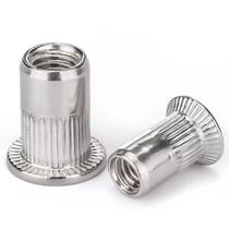 Porca de inserção rosqueada Rivet Nuts 304 de aço inoxidável M6 100 unidades