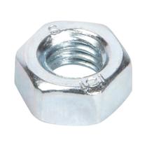 Porca hexagonal de aço zincado Hillman M6, pacote com 100
