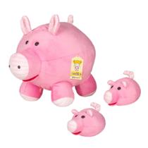 Porca Lhona Grávida com 2 filhotes Porco