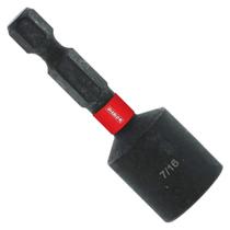Porca magnética Diablo para porcas e parafusos hexagonais 7/16" x 1-7/8" de comprimento, zona de torque máxima, design resistente ao impacto para perfuratrizes e perfuradoras - DNTSS716 Porca magnética Diablo para porcas e parafusos hexagonais 7/16" x 1-7/8" de comprimento, zona de torque máxima, design resistente ao impacto para perfuratrizes e perfuradoras - DNTSS716