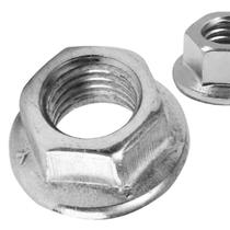 Porca sextavada 5/16 flange 6923 serrilhada geomet - 200un