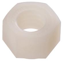 Porca Sextavada de Nylon Hillman 1/4-20, Pacote com 30, Branca