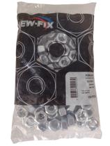 Porca Sextavada Zincada 1/2 x 3/4 New-Fix Pacote 100pçs