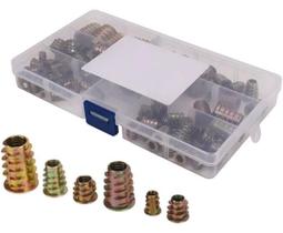 Porcas de Cabeça Hexagonal em Liga de Zinco para Madeira Criador de Rosca Kit 70 peças F-687 Saint Plus Porcas de Cabeça Hexagonal em Liga de Zinco para Madeira Criador de Rosca Kit 70 peças F-687 Saint Plus