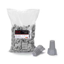 Porcas de fio HKS 200 Grey AWG 18-6 Conectores de fios elétricos alados