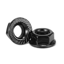 Porcas de fixação hexagonais de flange SG TZH 304 de aço inoxidável 100 unidades