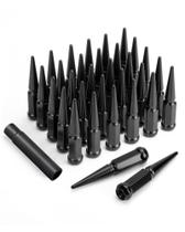 Porcas de roda SUCOSO M14x1,5 com ponta spike, 32 peças, pretas