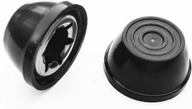 Porcas decorativas plásticas de encaixe para pinos de 16 mm Porcas decorativas plásticas de encaixe para pinos de 16 mm