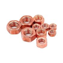 Porcas Hexagonais De Cobre 10pcs Condutivas Para Aterramento Elétrico M3 M4 M5 M6 M8 M10 M12 M16 Porcas Hexagonais De Cobre 10pcs Condutivas Para Aterramento Elétrico M3 M4 M5 M6 M8 M10 M12 M16