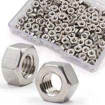 Porcas hexagonais ZQZ M3-0,5 mm em aço inoxidável 304, pacote com 300