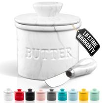 Porcelana de cozinha Butter Crock Zulay com tampa e faca