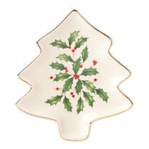 Porcelana festiva Lenox Tree Plate de 15 cm, lavável na máquina de lavar louça