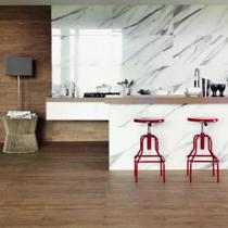 Porcelanato Esmaltado Parquet D'Olivier 20x120cm Caixa 1,19m² Retificado Marrom - Portobello